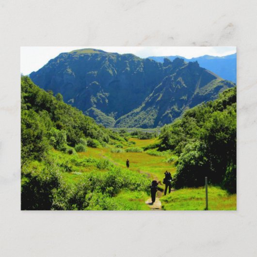 Wandern Thórsmörk, Island Postkarte (Vorderseite)