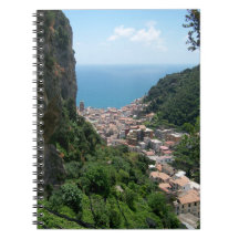 Wandern über Amalfi-Notizbuch