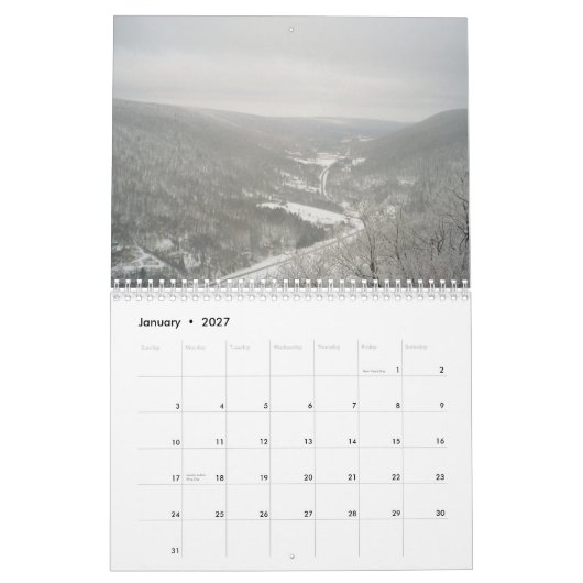 Wandern über Kalender New York 2011 (Jan 2027)