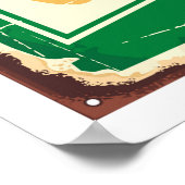 Wandern und Camping Retrosignatur Sammlung. Für Dr Poster (Ecke)