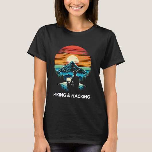 Wandern und Hacken - Coder Outdoor T-Shirt (Vorderseite)