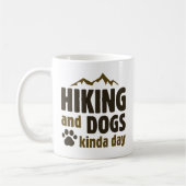 Wandern und Hunde Kinda Tag Kaffeetasse (Links)