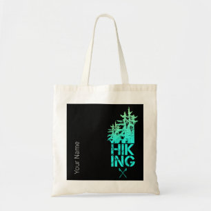 Wandern und Trekking Outdoor Vintage Wald Design Tragetasche