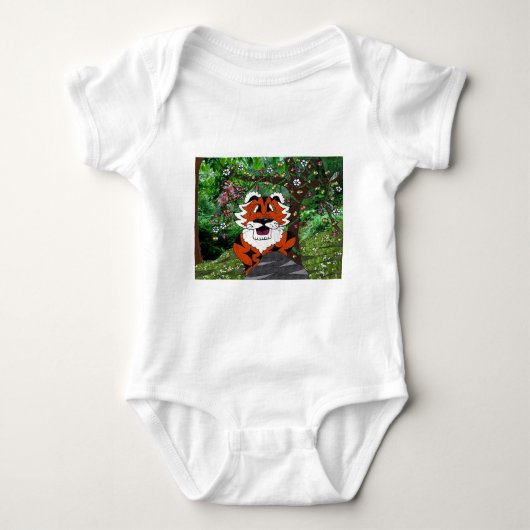 Wandern unser Planet Öko-Team Tgrr Tiger Bekleidun Baby Strampler (Vorderseite)