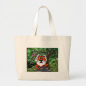 Wandern unser Planet Öko-Team Tgrr Tiger Bekleidun Jumbo Stoffbeutel (Vorne)