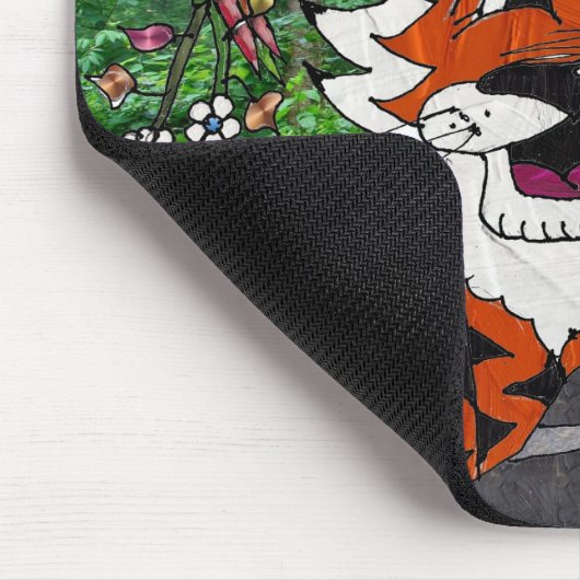 Wandern unser Planet Öko-Team Tgrr Tiger Bekleidun Mousepad (Ecke)