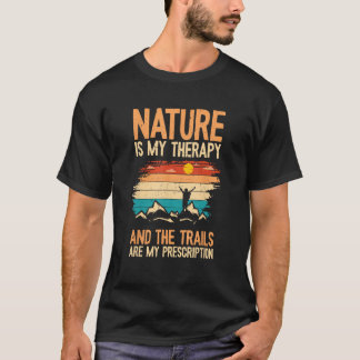 Wandern Vater Wandern im Val Piora T-Shirt