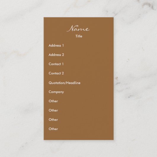 Wandern Visitenkarte (Vorderseite)