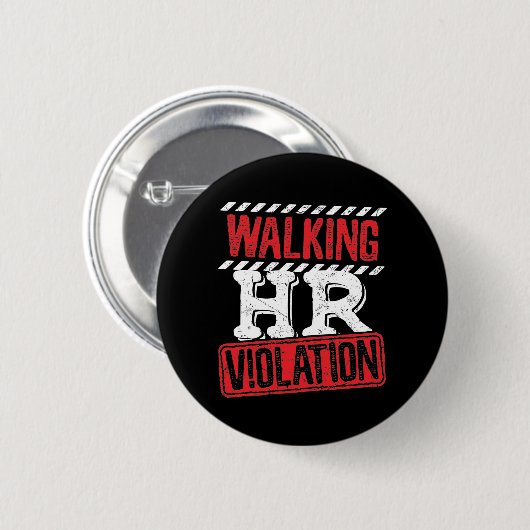 Wandern von Personalverletzungen Funny Office Co-W Button (Vorne & Hinten)