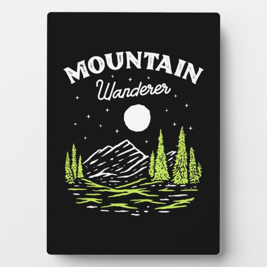 Wandern Wanderer Fotoplatte (Vorderseite)