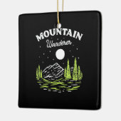 Wandern Wanderer Keramikornament (Links)