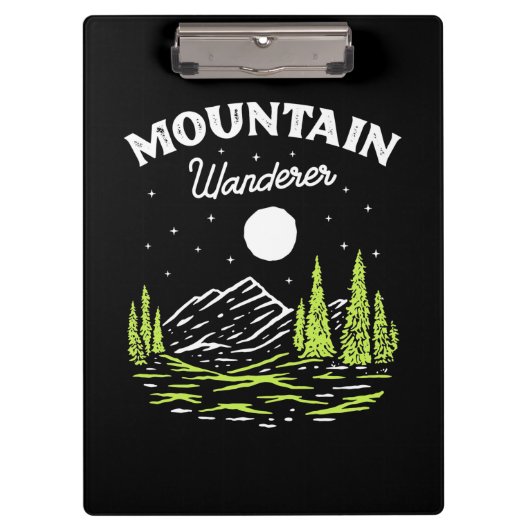 Wandern Wanderer Klemmbrett (Vorderseite)
