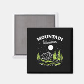 Wandern Wanderer Magnet (Vorderseite/Rückseite)