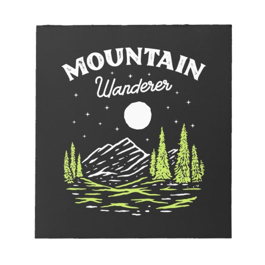 Wandern Wanderer Notizblock (Vorderseite)