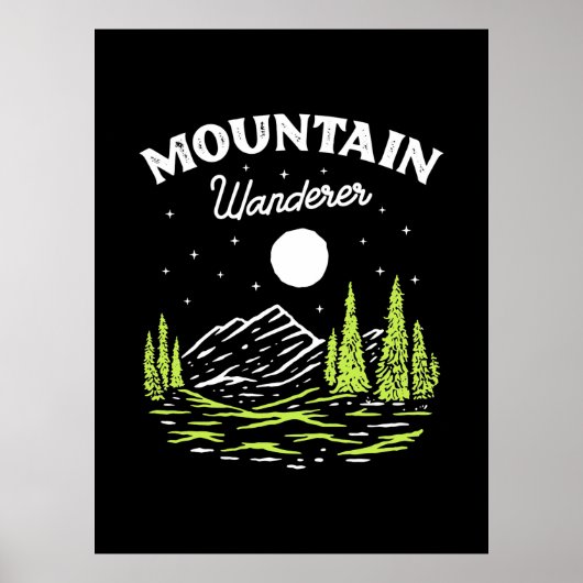Wandern Wanderer Poster (Vorne)