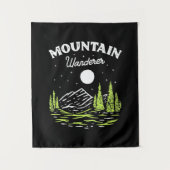 Wandern Wanderer Wandteppich (Vorderseite)