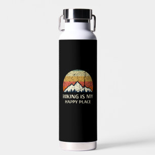 Wandern - Wandern ist mein glücklicher Ort Trinkflasche