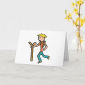 Wandern, Wandern und Wandern Karte (Gelbe Blume)