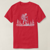 Wandern Weihnachts-Outfit-Weihnachtsmannmütze T-Shirt (Design vorne)