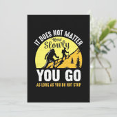 Wandern, wie langsam du gehst save the date (Stehend Vorderseite)