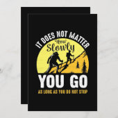 Wandern, wie langsam du gehst save the date (Vorne/Hinten)