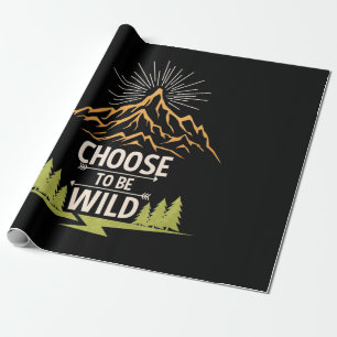 Wandern: Wild sein Geschenkpapier
