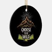 Wandern: Wild sein Keramik Ornament (Rechts)
