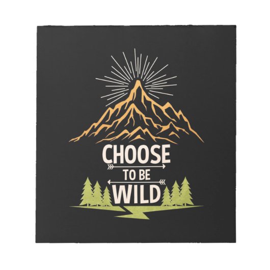 Wandern: Wild sein Notizblock (Vorderseite)