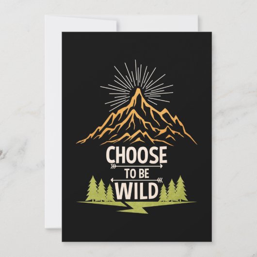 Wandern: Wild sein Save The Date (Vorderseite)