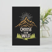 Wandern: Wild sein Save The Date (Stehend Vorderseite)