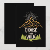 Wandern: Wild sein Save The Date (Vorne/Hinten)