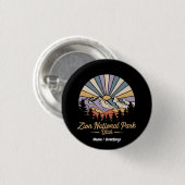 Wandern Zion Nationalpark California Button (Vorne & Hinten)