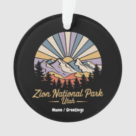 Wandern Zion Nationalpark California Ornament