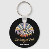 Wandern Zion Nationalpark California Schlüsselanhänger (Vorderseite)