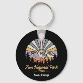 Wandern Zion Nationalpark California Schlüsselanhänger