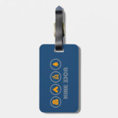 Wandern Zion Nationalpark Gepäckanhänger (Rückseite vertikal)