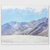 Wandern zur Spitze Geschenkpapier (Flach)