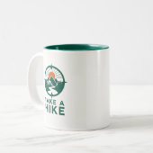 Wandern Zweifarbige Tasse (Vorderseite Links)