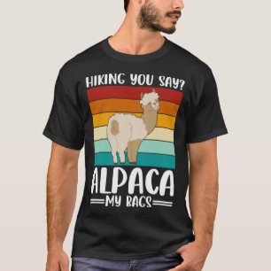 Wandernde Alpaka Wortspiel Alpaka Meine Taschen Al T-Shirt