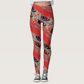 wandernde Fische Thunder_Cove rot Leggings (Vorderseite)
