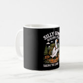 Wandernde Gans lustiger Wanderer Humor wandern Män Kaffeetasse (Vorderseite Links)