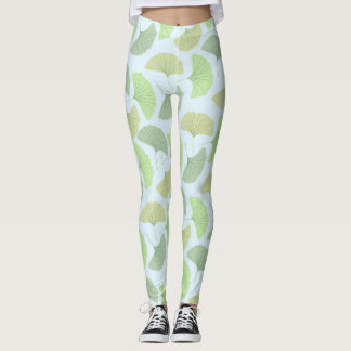 Wandernde grüne Ginkgo-Leggings Leggings