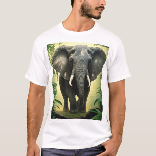 Wandernde Wildnis - Waldelephant-T-Shirt T-Shirt