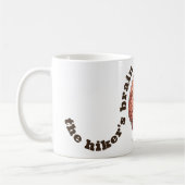 Wandernder Gehirn lustig Kaffeetasse (Links)