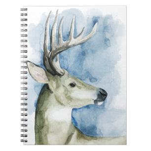 Wandernder Hirsch - Aquarell Notizblock