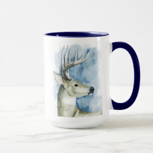 Wandernder Hirsch - Aquarell Tasse