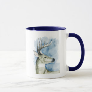 Wandernder Hirsch - Aquarell Tasse