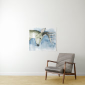 Wandernder Hirsch - Aquarell Wandteppich (Beispiel (Horizontal))