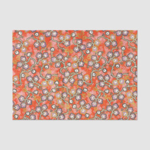 Wandernder lila Blüten-roter Japaner Origami Seidenpapier