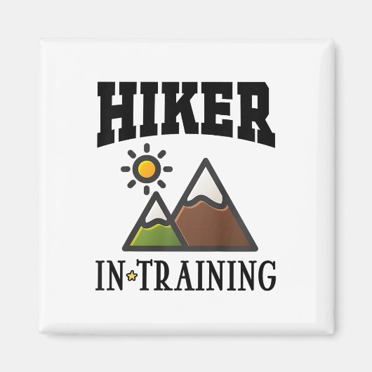 Wandernder Nachwuchs Cute Wandern  Magnet (Vorne)